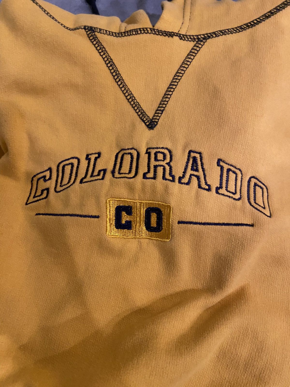 Other Rag Wear Yellow And Blue reversed stitching medium hoodie Size US M / EU 48-50 / 2 - 4 Thumbnail