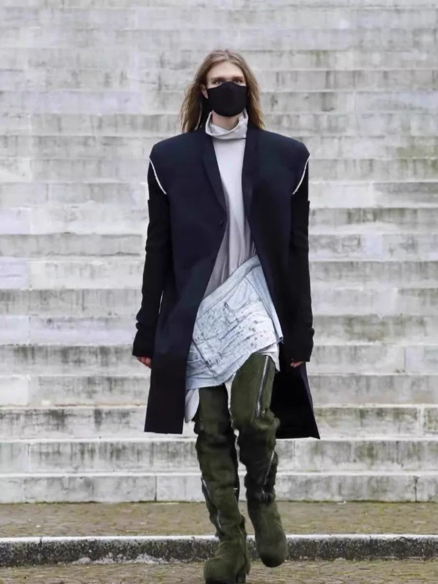 Rick Owens Rick Owens FW21 Jumbo Tatlin Oversized Paneled Knit 40 Coat Size S / US 4 / IT 40 - 8 Thumbnail