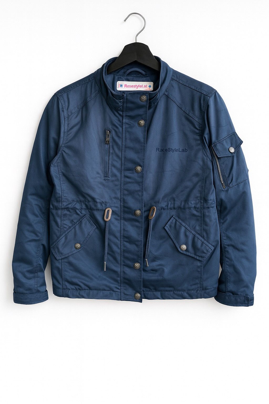 Designer RossoStyleLab Women’s Navy Blue Motorcycle-Style Jacket Size US S / EU 44-46 / 1 - 1 Thumbnail