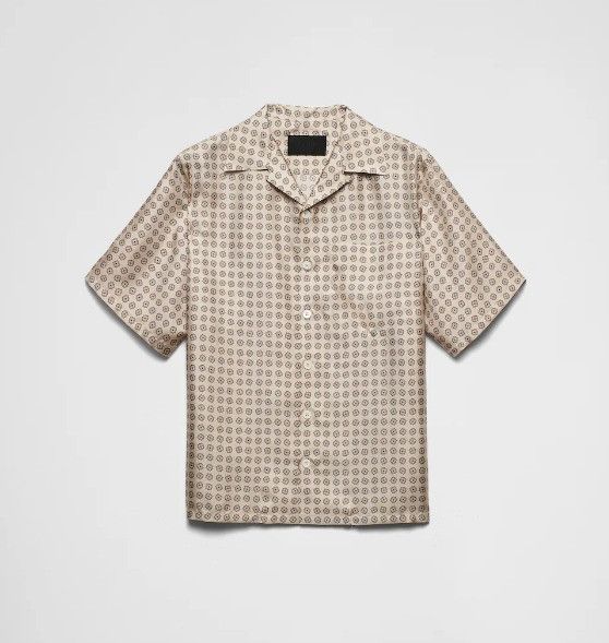 Prada oc11z0625 Shirt in Beige Size US S / EU 44-46 / 1 - 1 Thumbnail