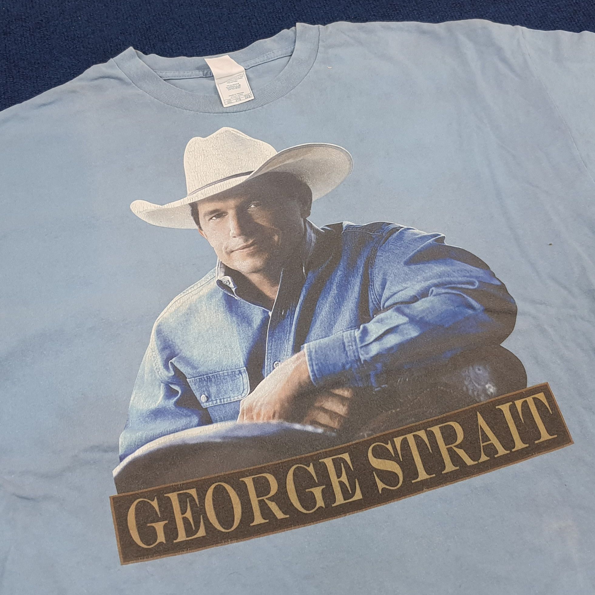 Band Tees × Vintage Vintage George Strait American Singer Tshirt Size US XXL / EU 58 / 5 - 2 Thumbnail