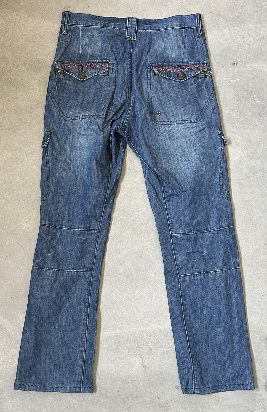 Japanese Brand JAPAN AVANT GARDE CARGO DENIM PANT Size US 31 - 11 Thumbnail