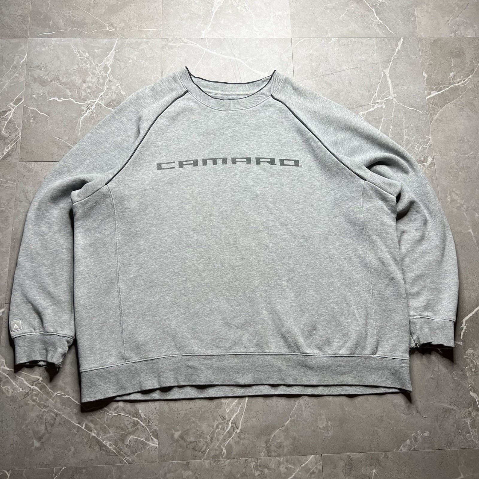 Antigua Y2K Camaro Spell Out Antigua Light Grey Sweatshirt Mens XL Size US XL / EU 56 / 4 - 2 Thumbnail