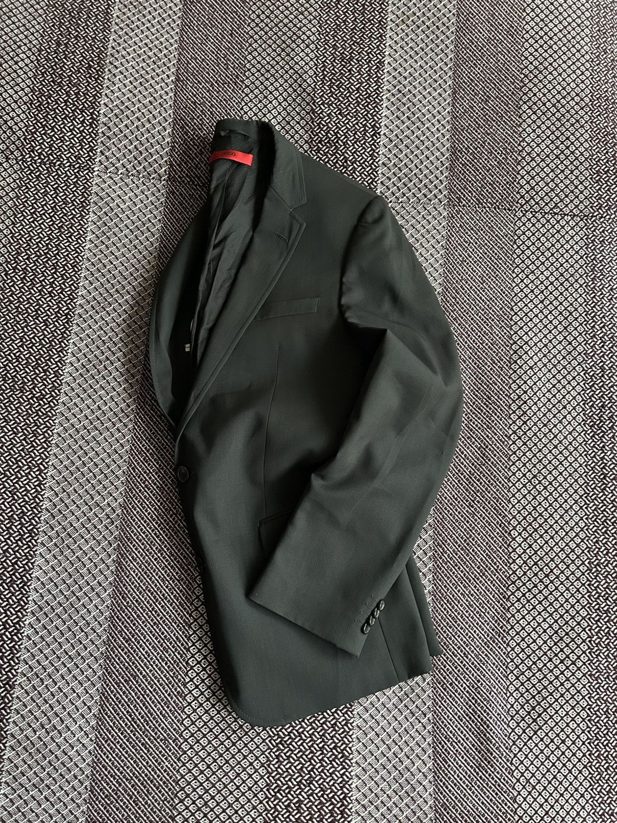 Hugo Boss Hugo Boss Virgin Wool & Polyester Solid Blazer Size 38R Mens Size 38R - 12 Thumbnail