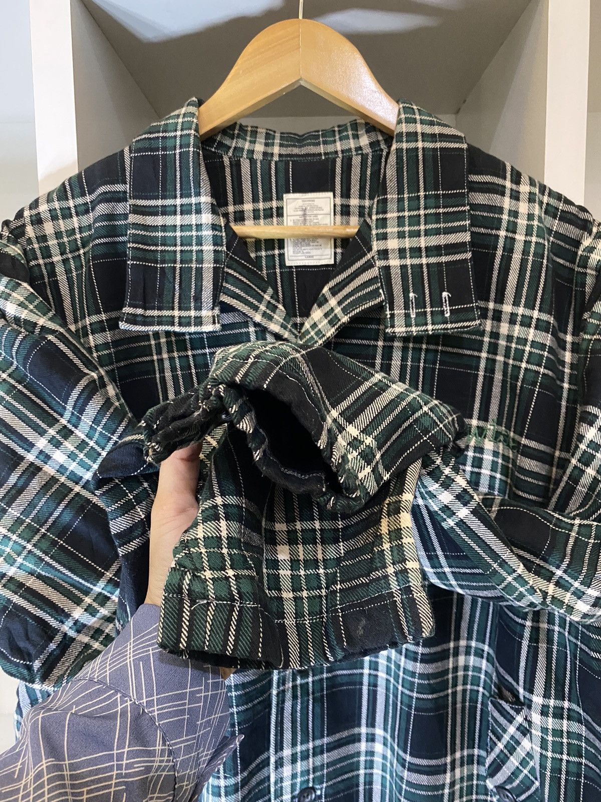 Flannel × Japanese Brand × Vintage Techwise Flannel Jacket Size US L / EU 52-54 / 3 - 8 Thumbnail