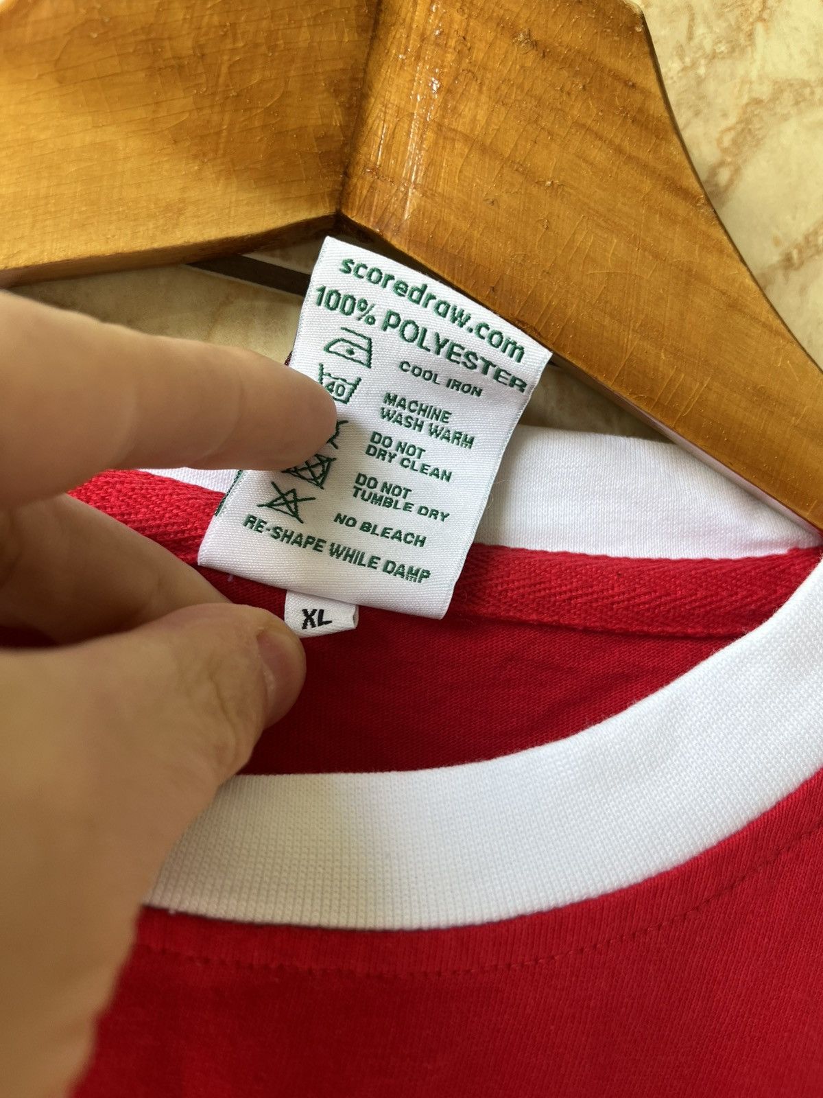 Vintage Vintage Score Draw Oficcial Arsenal FC long sleeve jersey Size US XL / EU 56 / 4 - 6 Thumbnail