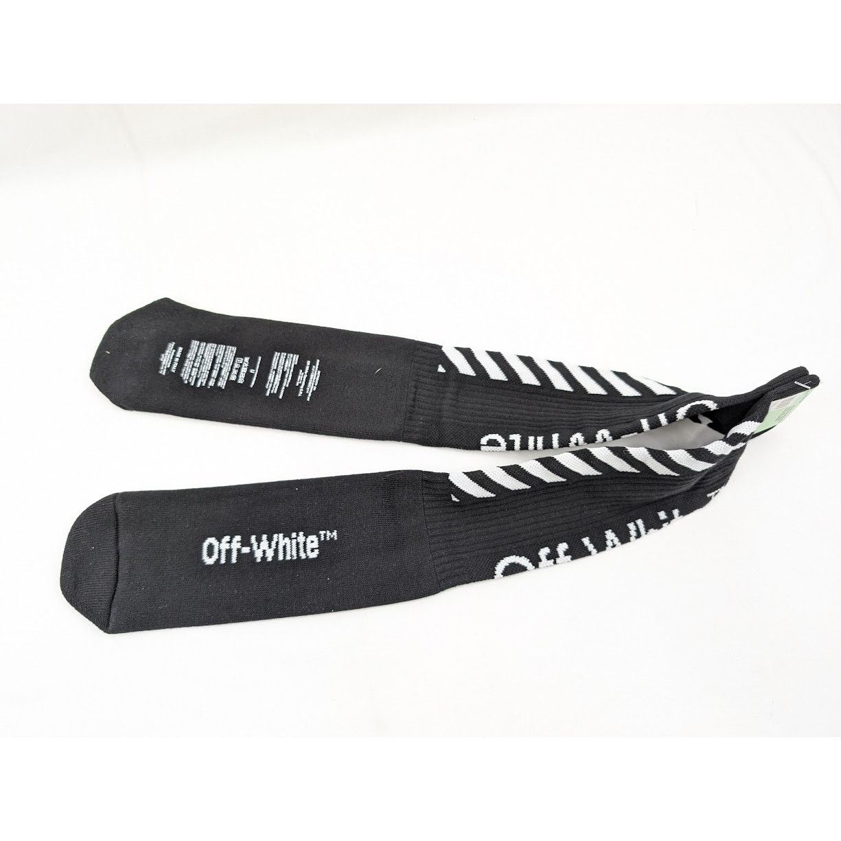 Off-White o1rshd1 Q:2 / Size: OS / Diag Socks in Black Size ONE SIZE - 7 Thumbnail