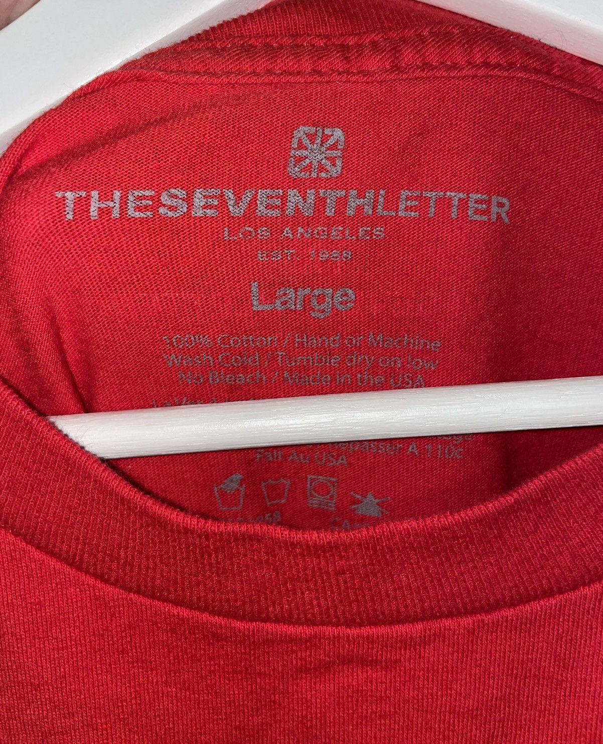 The Seventh Letter The Seventh Letter Black Cat VTG Red T shirt Size US L / EU 52-54 / 3 - 5 Thumbnail