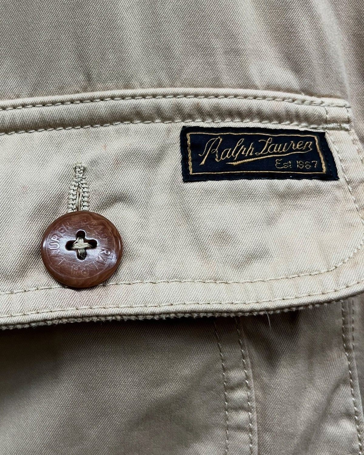 Other VINTAGE 90's POLO RALPH LAUREN HUNTING FIELD JACKET Size US L / EU 52-54 / 3 - 6 Thumbnail
