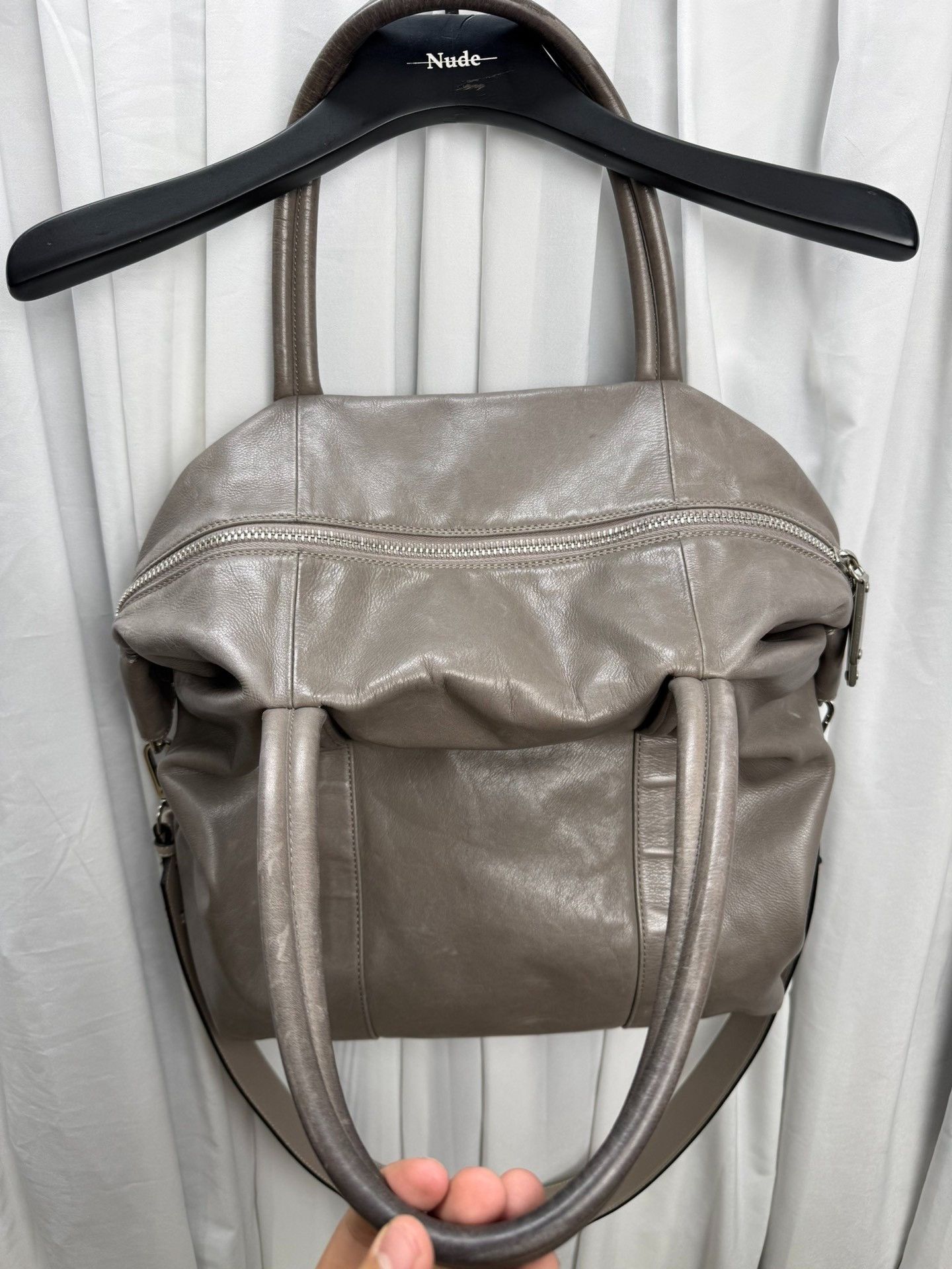 Maison Margiela Maison Margiela Gray Boston Bag Size ONE SIZE - 5 Thumbnail