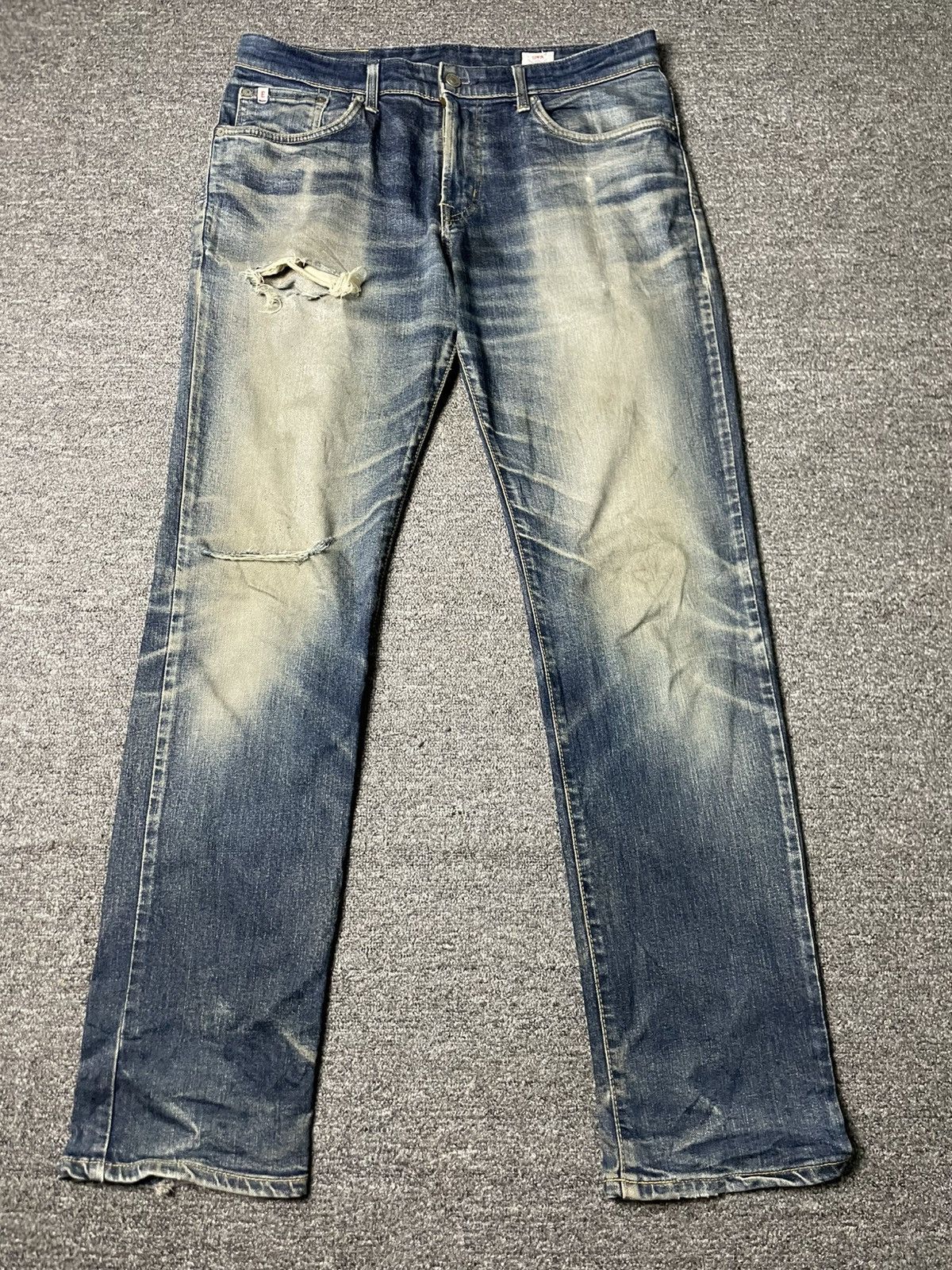 Edwin × Japanese Brand × Vintage Vintage EDWIN Selvedge Dirty Jeans (91) Size US 32 / EU 48 - 1 Thumbnail