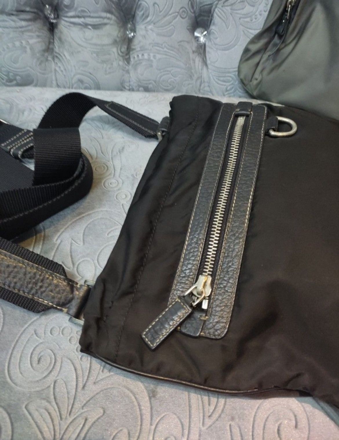 Prada Authentic Prada Nylon Black Crossbody Bag Size ONE SIZE - 12 Thumbnail