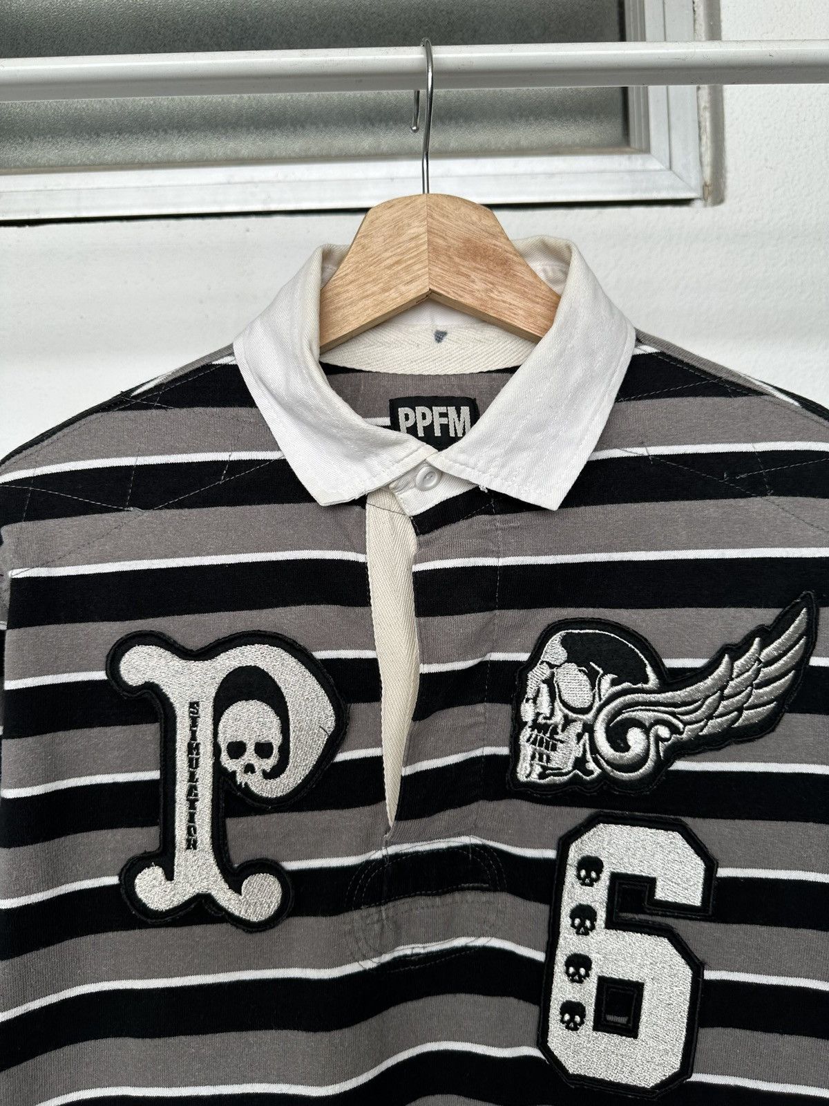 PPFM 2011A/W PPFM - ''RULE 05'' Striped polo long sleeve Size US L / EU 52-54 / 3 - 7 Thumbnail