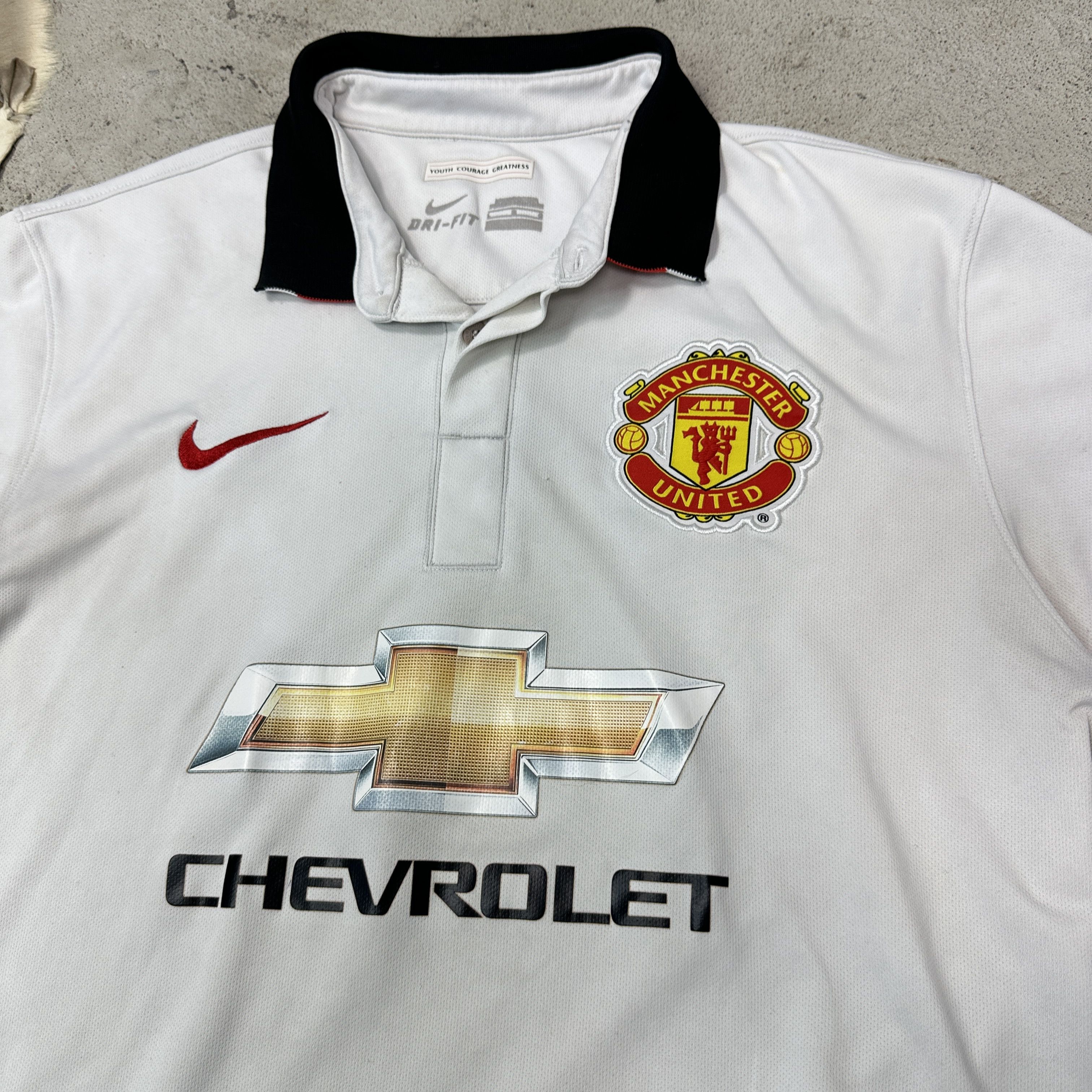 Nike Vintage Sporty Nike Manchester United 14/15 Away Y2K Size US L / EU 52-54 / 3 - 2 Thumbnail