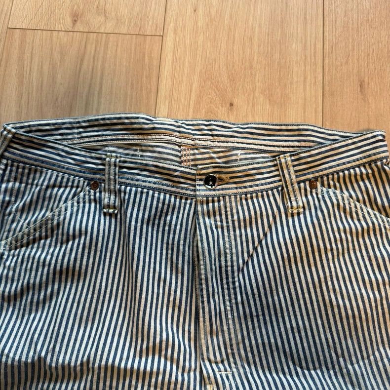Freewheelers FREEWHEELERS Workwear trousers, striped, non-down, Avatar, Size US 34 / EU 50 - 2 Thumbnail