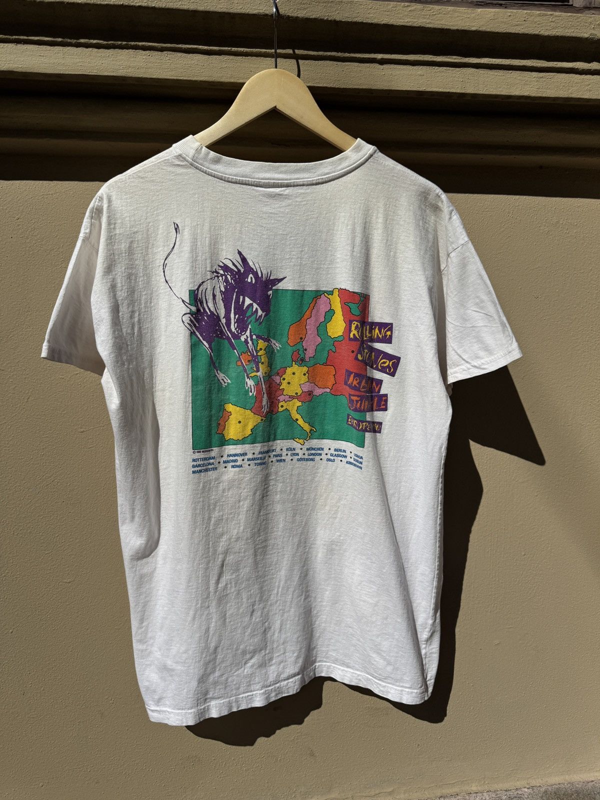 The Rolling Stones Vintage Rolling Stones Urban Jungle Tour Tee Size US XL / EU 56 / 4 - 5 Thumbnail