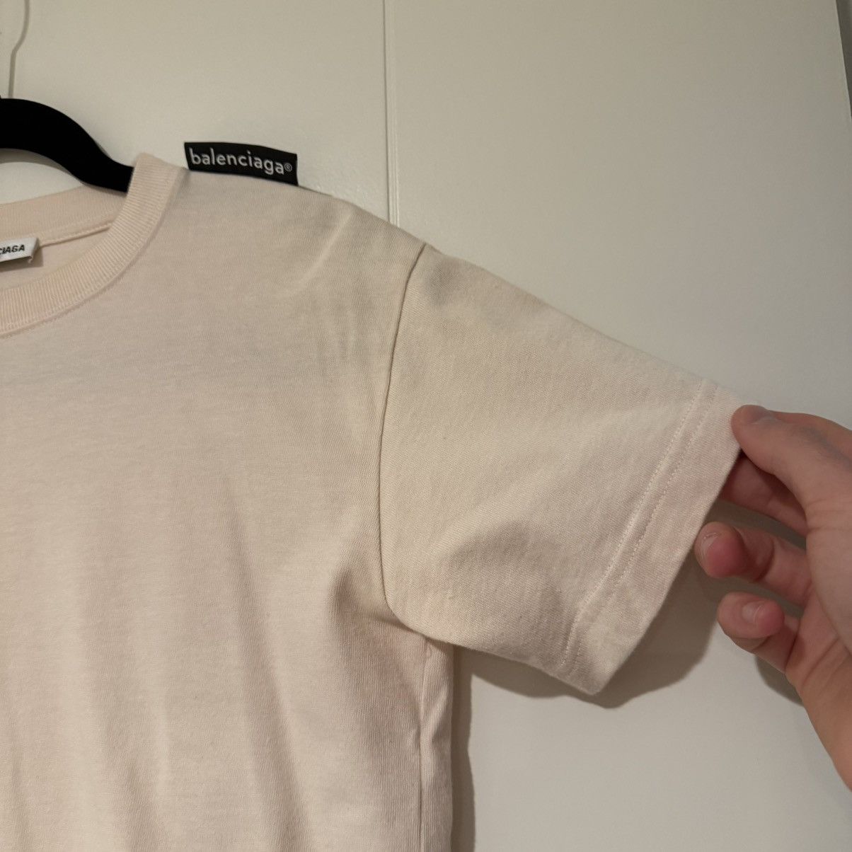Balenciaga Balenciaga Logo Crewneck Light Pink Short Sleeve T-Shirt Size M / US 6-8 / IT 42-44 - 6 Thumbnail