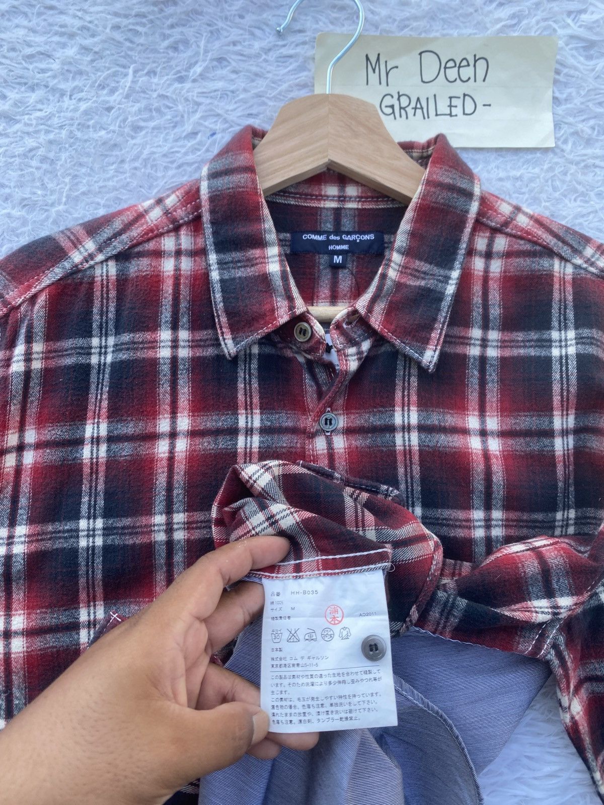 Comme des Garcons Homme Rare Comme Des Garcons Homme Longsleeve Flannel Size US M / EU 48-50 / 2 - 11 Thumbnail