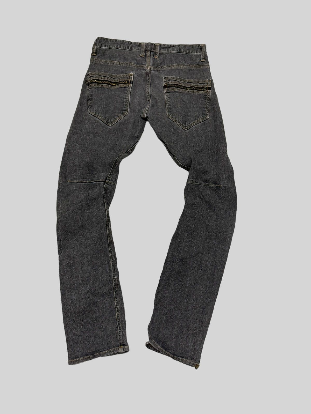 If Six Was Nine × Japanese Brand DOMINATE HANDCRAFTED ZIPPER J-CURVE JEANS Size US 29 - 2 Thumbnail