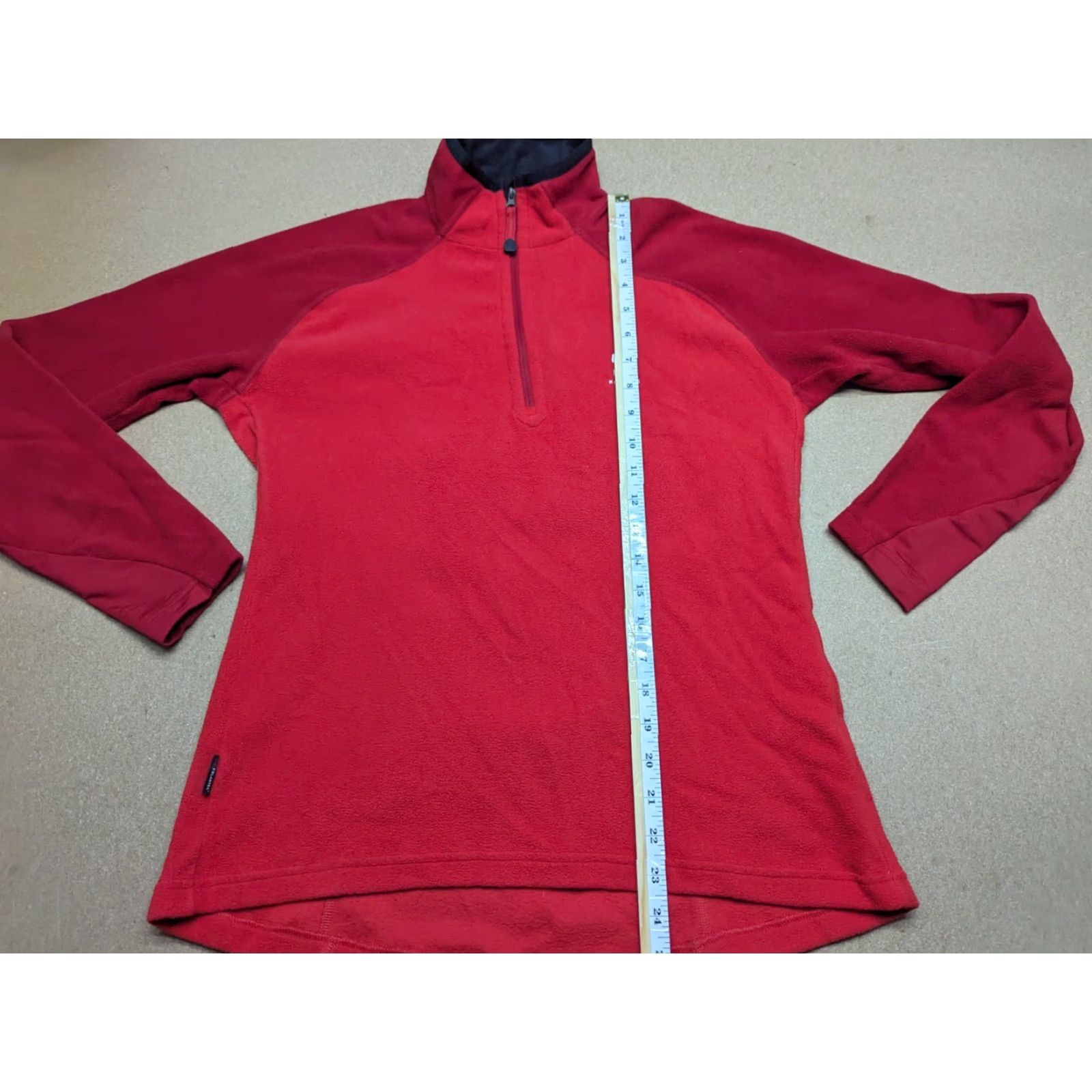 Vintage Haglöfs Womens Fleece Pullover Top Large Polartec Sports Red Track Run Outdoor Hoodie? Size L / US 10 / IT 46 - 3 Thumbnail