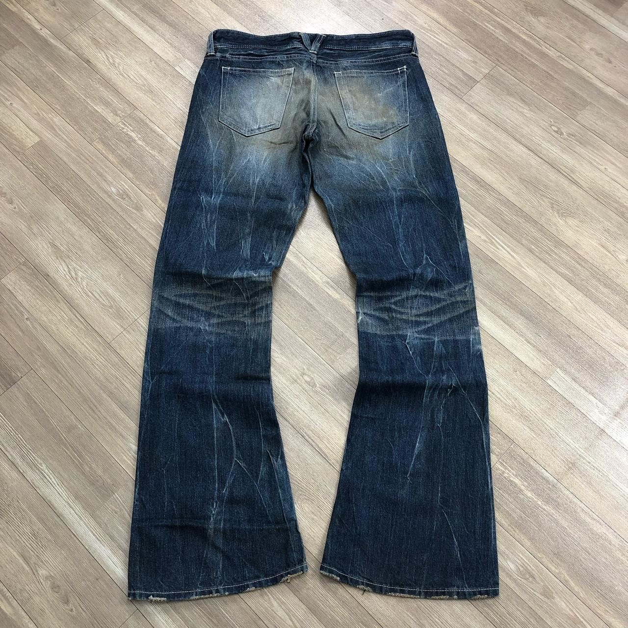 If Six Was Nine × Vanquish Vanquish Distressed Flared Denim Size US 31 - 6 Thumbnail
