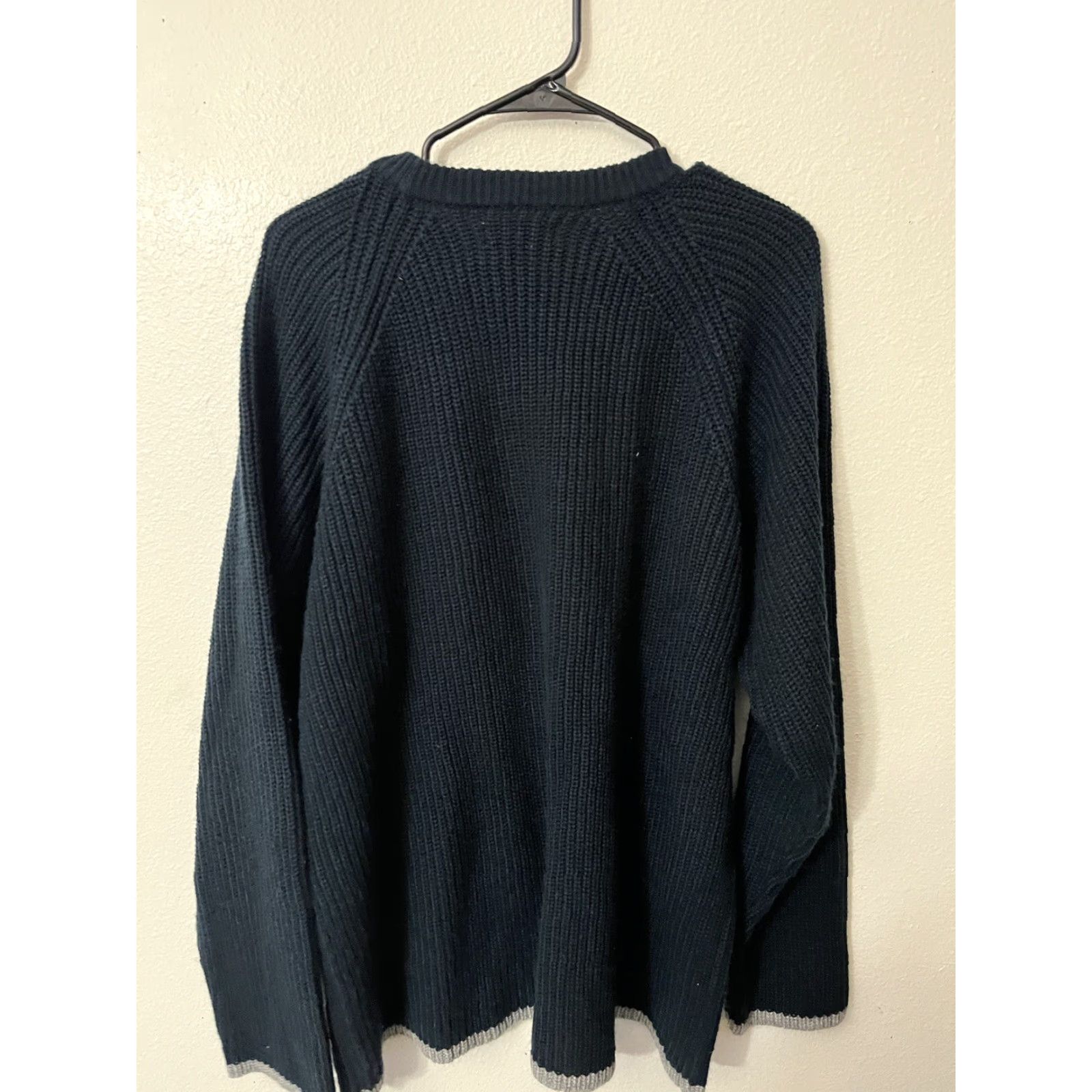 Vintage Aeropostale Sweater Men XL Navy Blue Pullover Acrylic Logo Tight-Knit Crew Neck Mens Size US XL / EU 56 / 4 - 3 Thumbnail