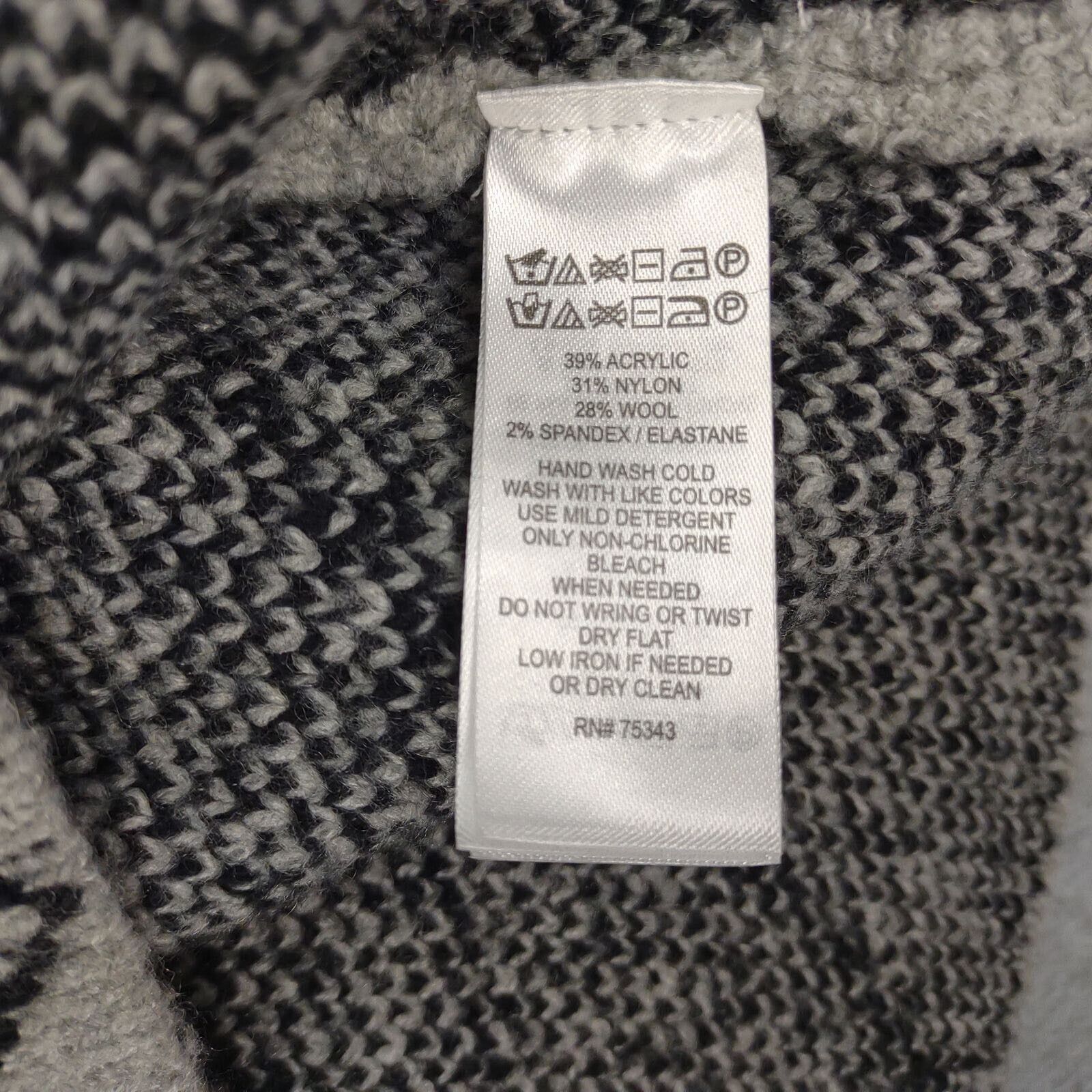 Other CHRISTIAN SIRIANO Wool Blend Argyle Gray Turtleneck Sweater Size M / US 6-8 / IT 42-44 - 6 Thumbnail