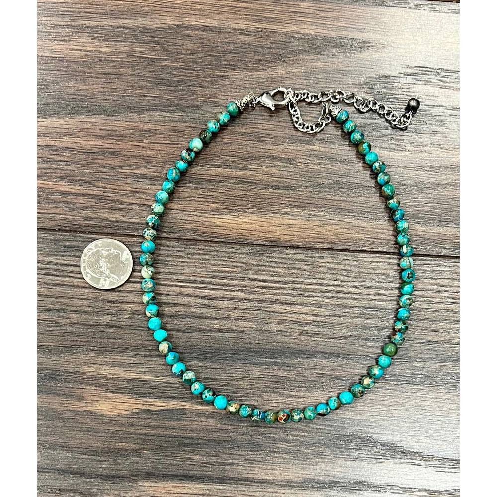 Other Handmade Round Gemstone Necklace 15 to 20 Inches Natural Sto Size ONE SIZE - 3 Thumbnail