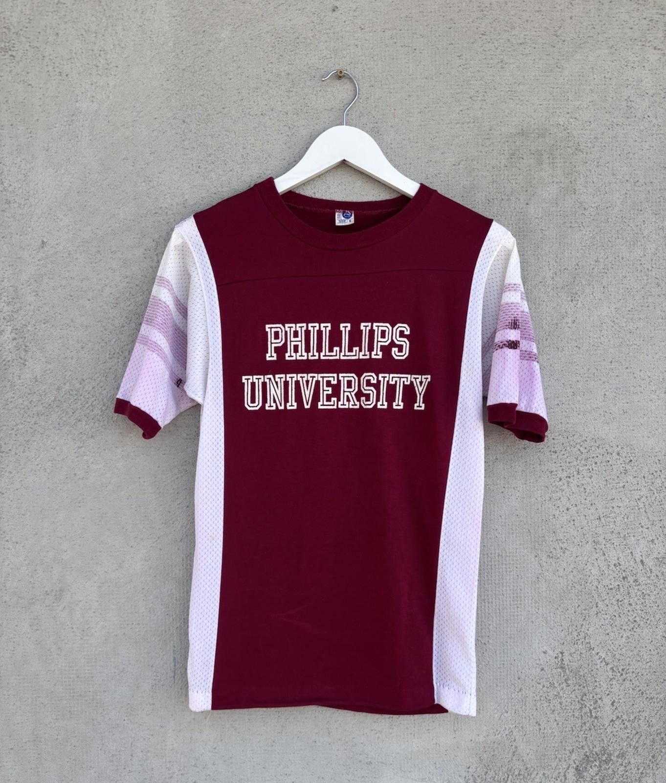 Artek × Vintage Vintage 1980s Phillips University Jersey T-shirt Small Artex Size US S / EU 44-46 / 1 - 1 Thumbnail