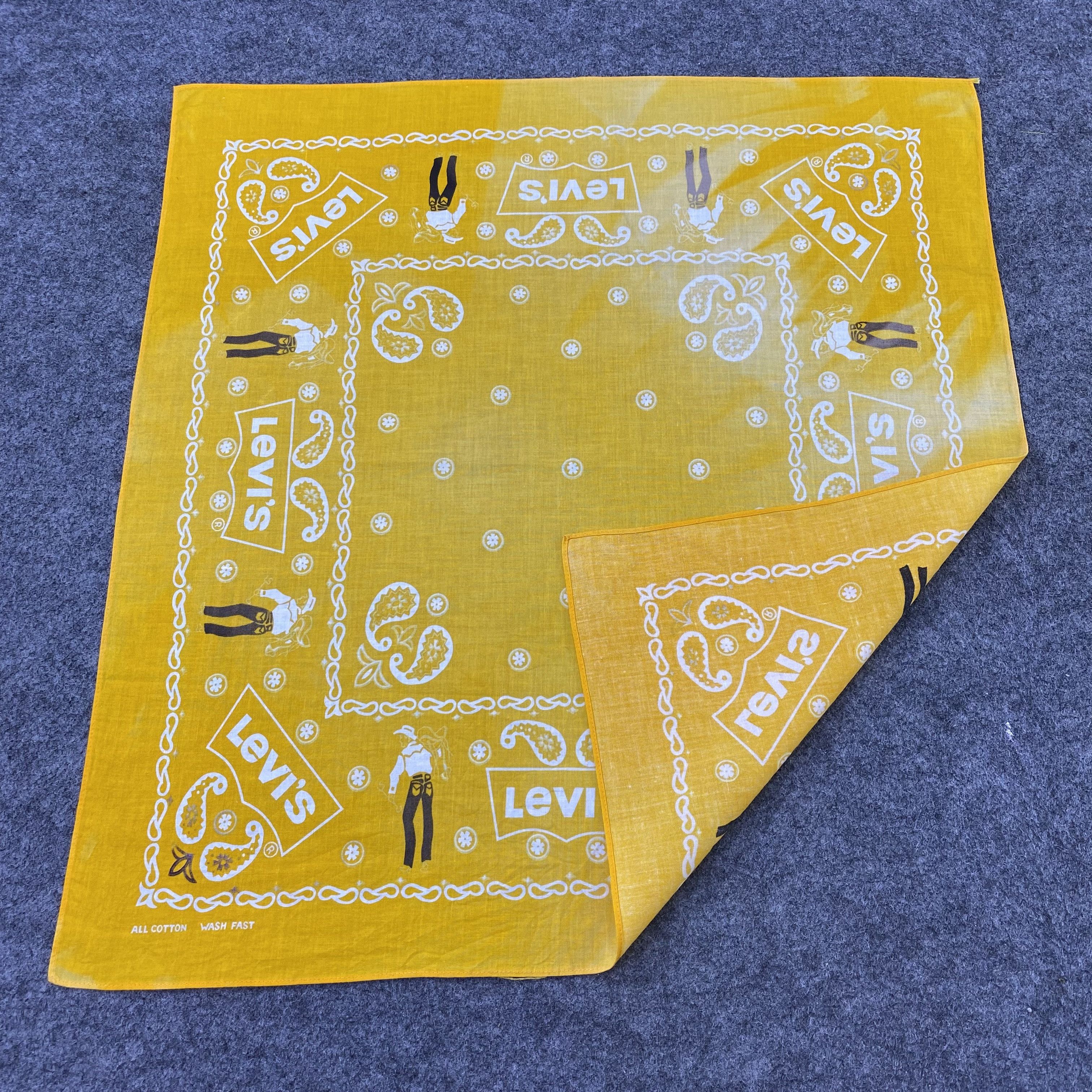 Levi's Vintage Levis Paislee Handkerchief/Bandana/Neckerchief-B1403 Size ONE SIZE - 5 Thumbnail