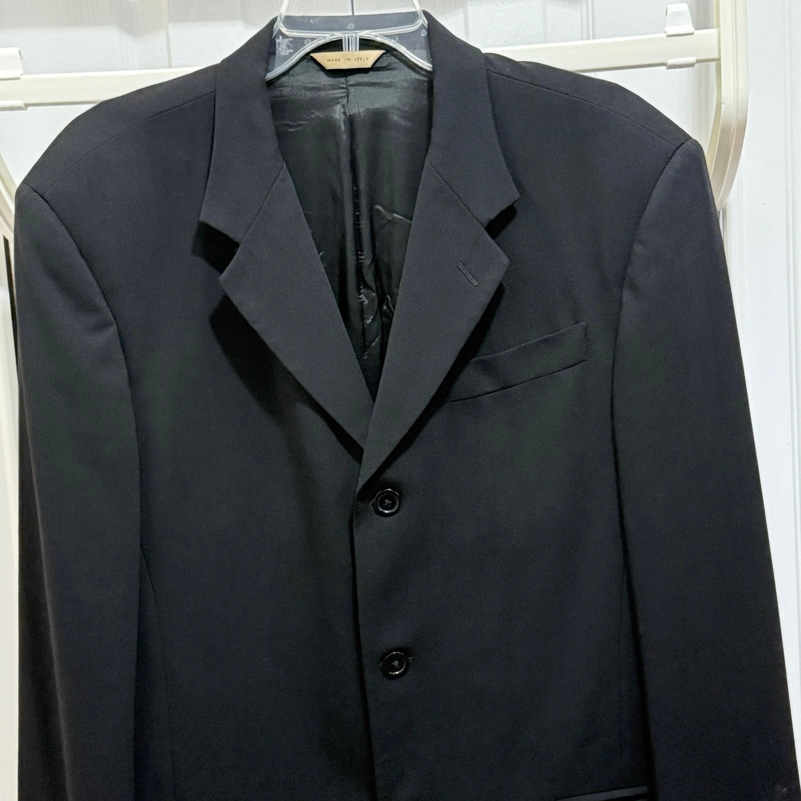 Donna Karan Donna Karan Signature men’s wool 3 button blazer 40R Italy Size 40R - 3 Thumbnail