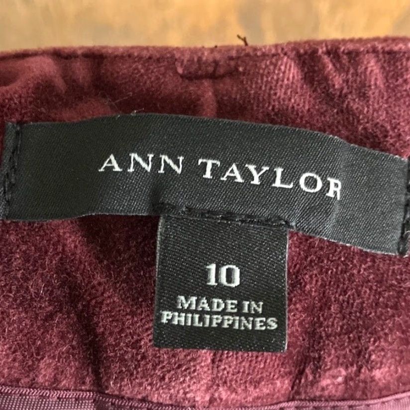 Ann Taylor **Womens Ann Taylor Red Velvet Pants High Rise Stretch 10** User: **Ann Taylor Womens Red Velvet Pants High Rise Stretch Size 10** Size 24" / US 00 / IT 34 - 5 Thumbnail