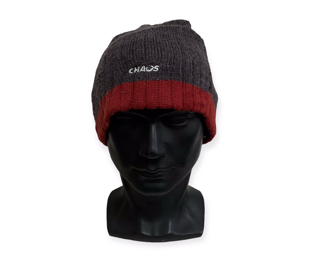 Vintage Chaos Plain Beanie Hat Size ONE SIZE - 1 Thumbnail
