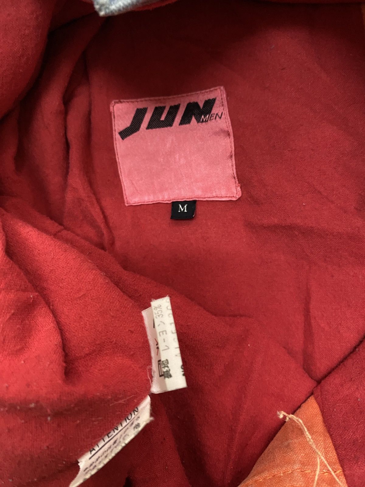 Japanese Brand × Vintage Vintage JUN MEN Military Equipment Denim Jacket Size US M / EU 48-50 / 2 - 7 Thumbnail