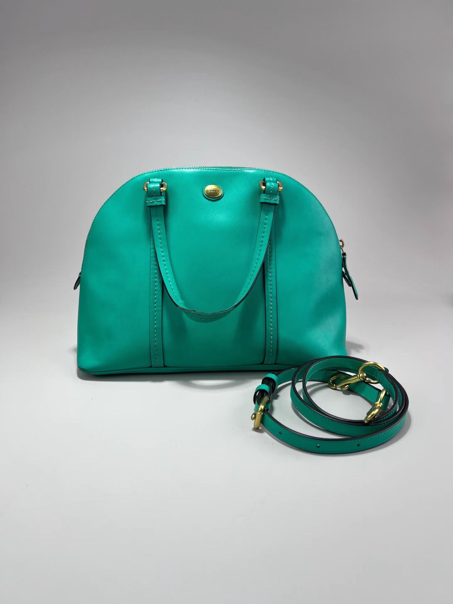 Coach COACH Green Shell Shoulder Bag Size ONE SIZE - 1 Thumbnail