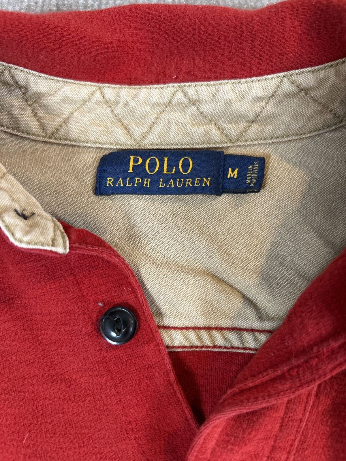 Polo Ralph Lauren Polo Ralph Lauren Men’s Red Long Sleeve Workshirt Henley1108 Size US M / EU 48-50 / 2 - 2 Thumbnail