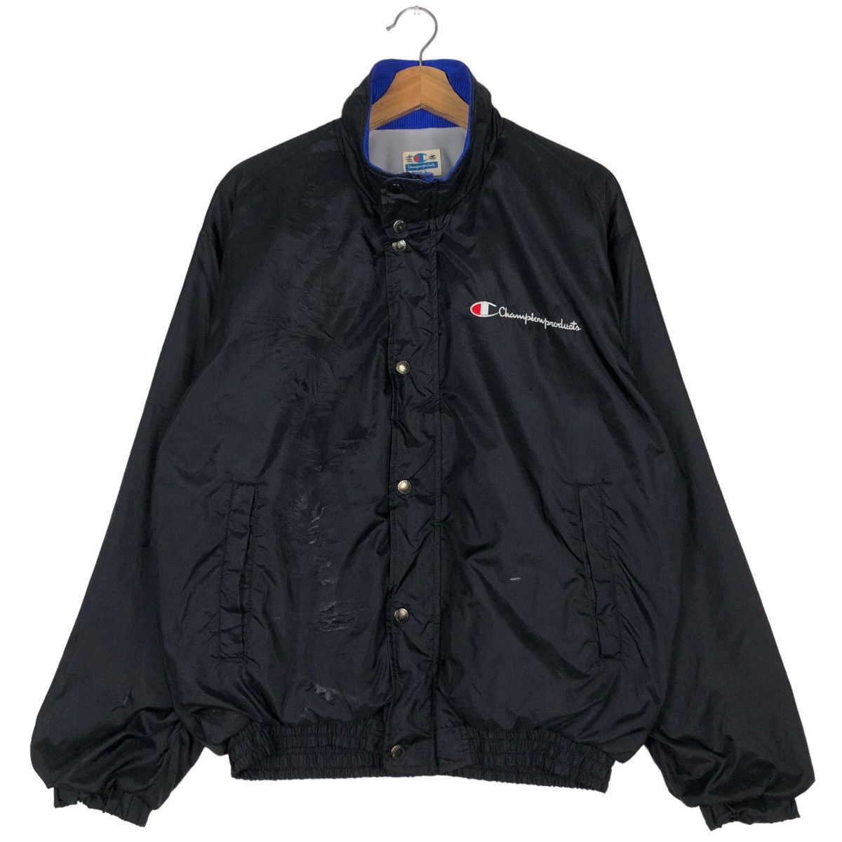 Japanese Brand 🔥Vintage Bomber Jacket Nylon Champion Product Japan Size US L / EU 52-54 / 3 - 1 Thumbnail