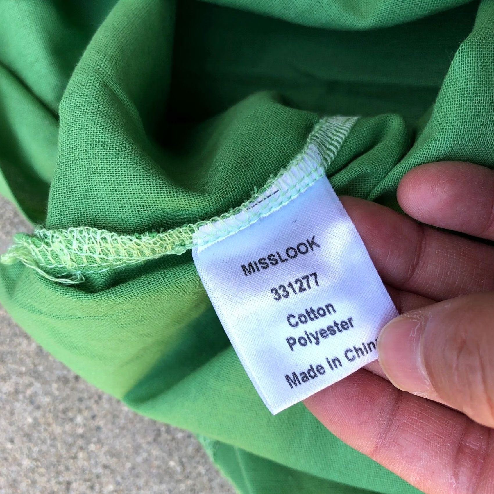 Vintage VINTAGE MISSLOOK Tunic Maxi Shirt Dress SMALL Women's Green Long Sleeve Full Length Size S / US 4 / IT 40 - 6 Thumbnail
