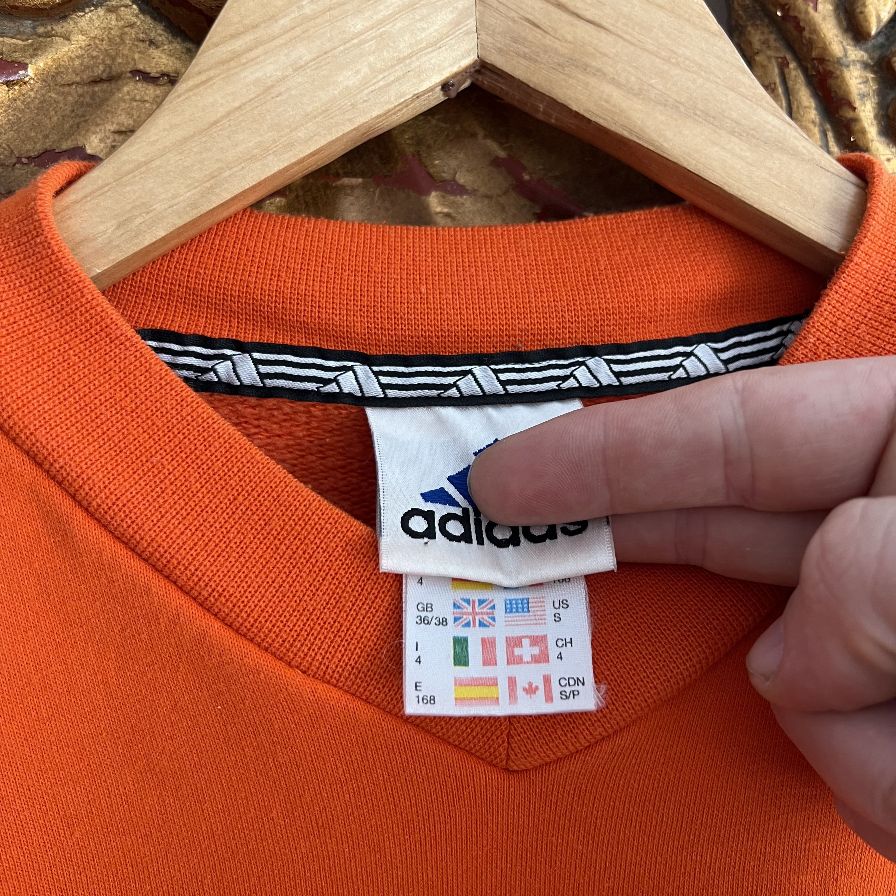 Adidas Womens Adidas sweatshirt Orange vintage streetwear y2k Size US M / EU 48-50 / 2 - 5 Thumbnail