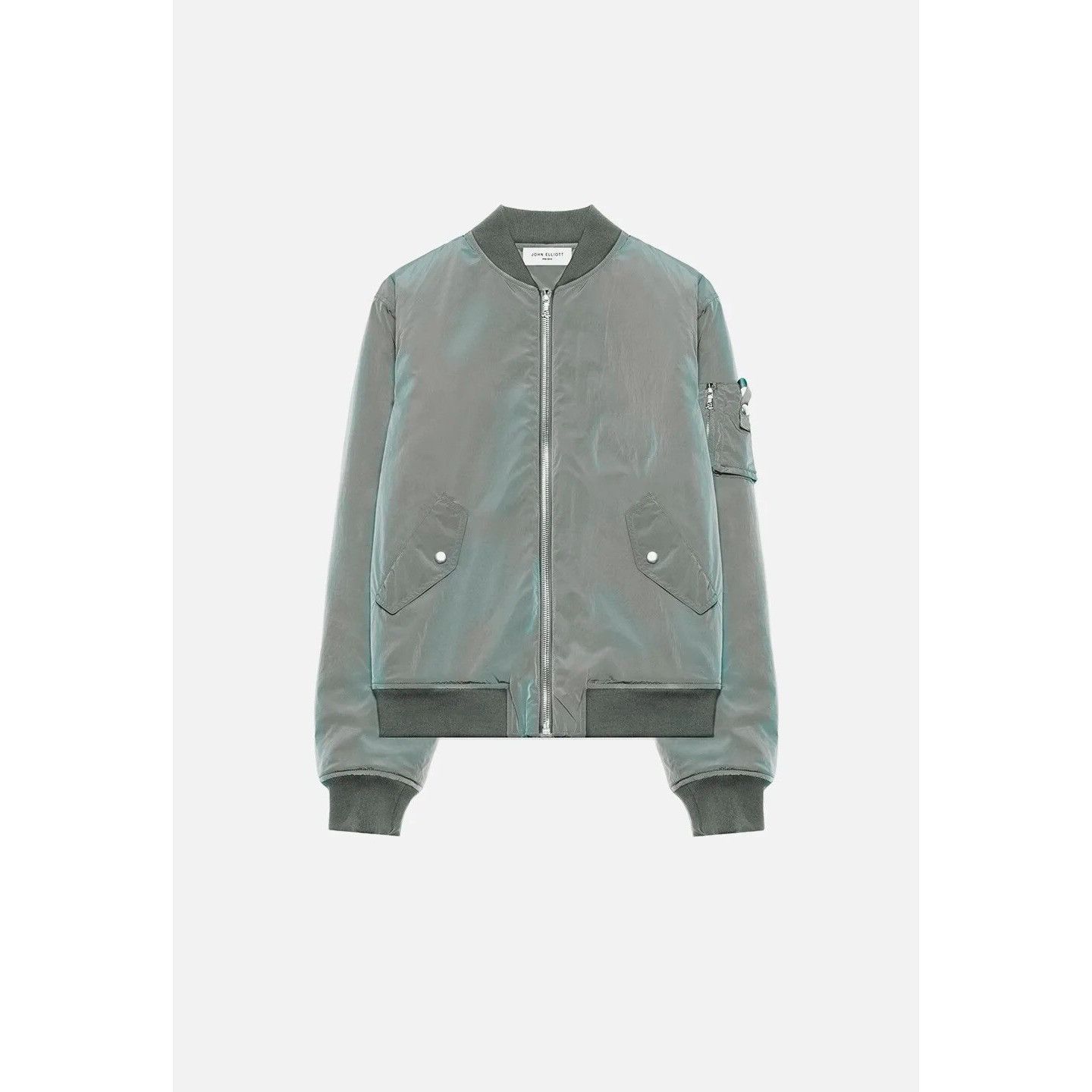 John Elliott John Elliott New Iridescent Bogota Bomber Jacket Grey 2 Medi Size US M / EU 48-50 / 2 - 1 Thumbnail