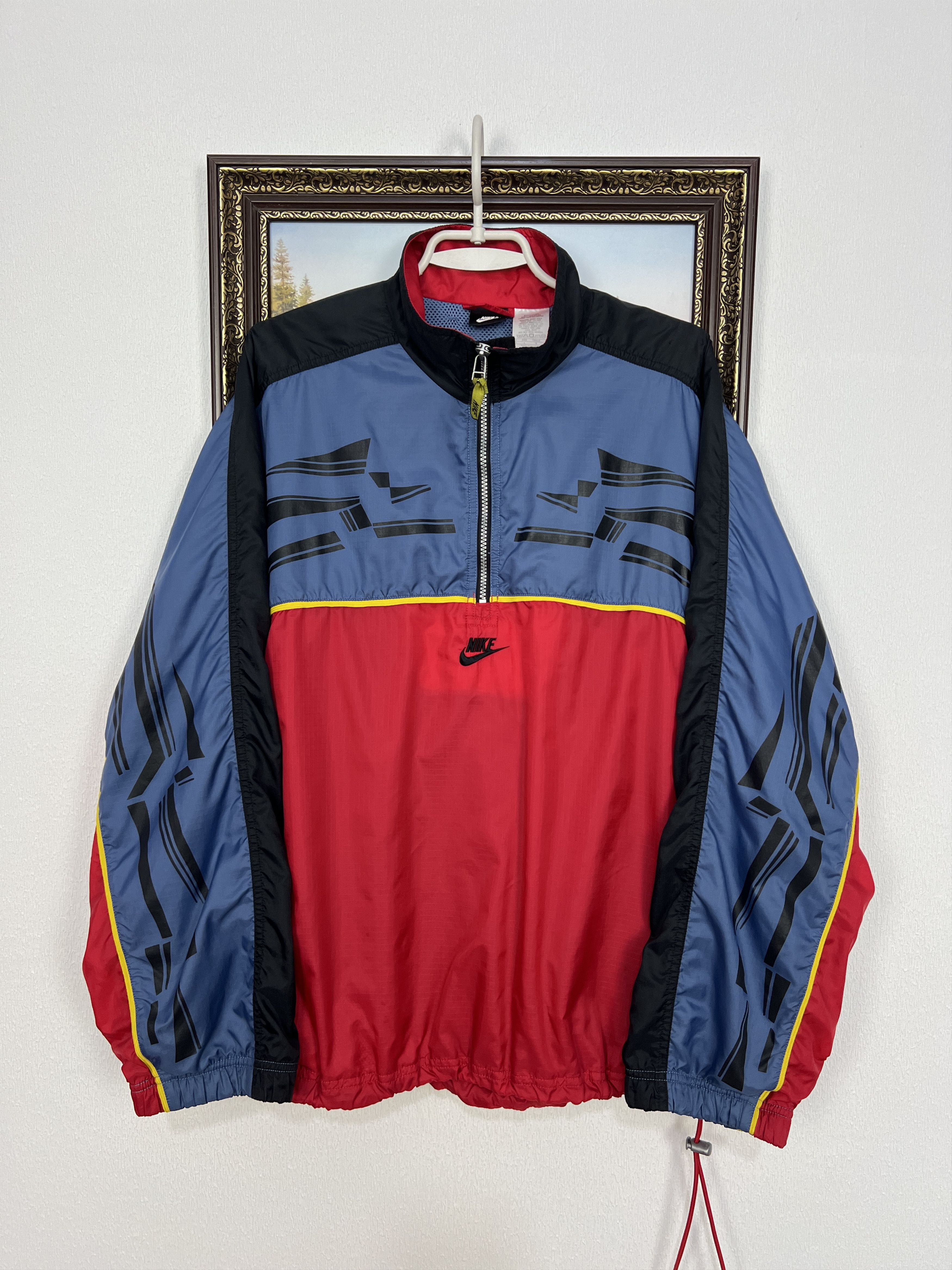 Nike Vintage 90's Nike Swoosh Logo Jacket Windbreaker Track Top Size US L / EU 52-54 / 3 - 1 Thumbnail