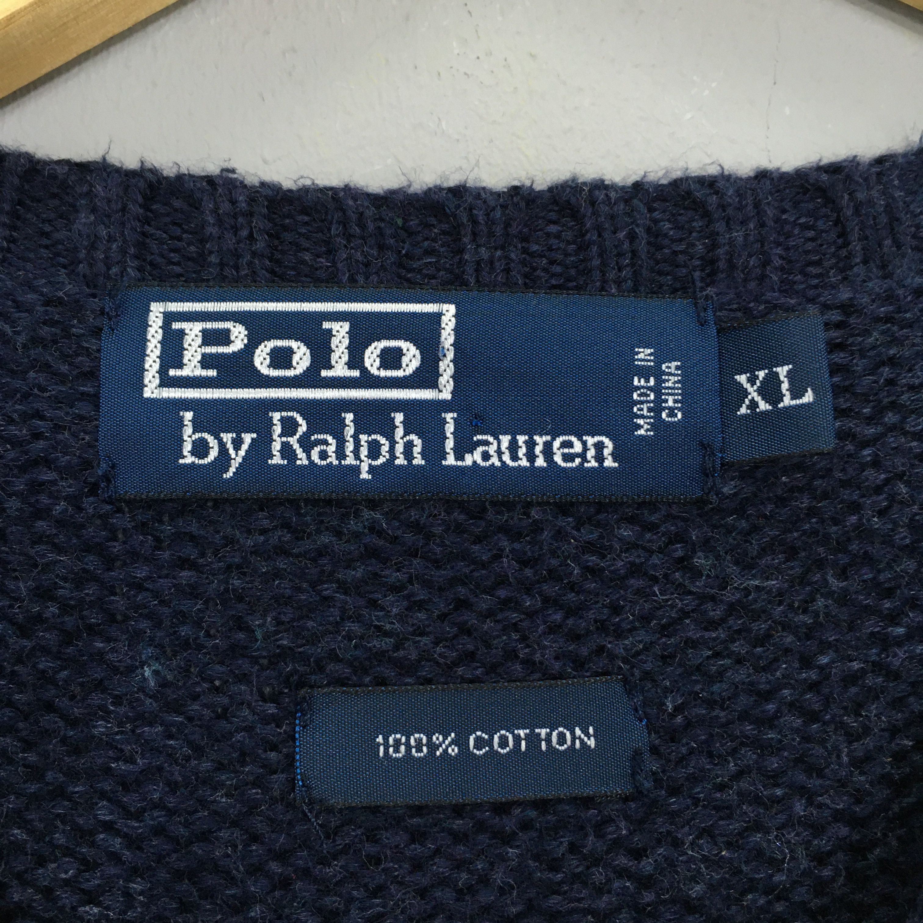 Polo Ralph Lauren × Ralph Lauren Vintage 1990s Polo Ralph Lauren Knitwear Sweater XLarge Size US XL / EU 56 / 4 - 5 Thumbnail
