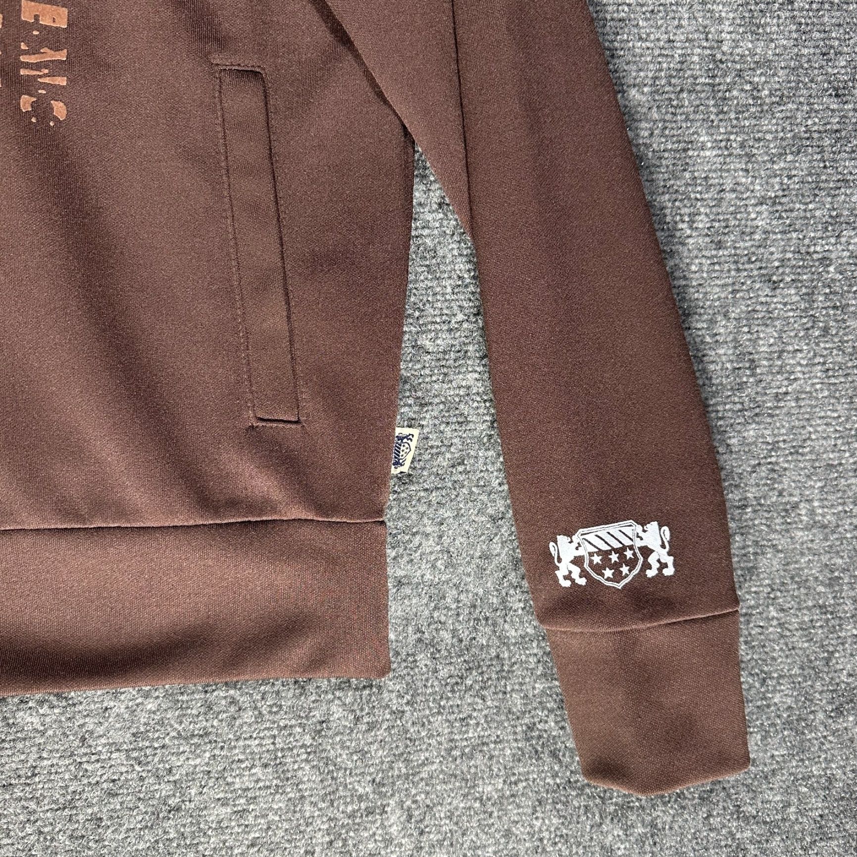 Vintage VINTAGE Blue Marlin SweatShirt Mens M Brown Full Zip Pockets Logo Cotton Polyester Knit Size US M / EU 48-50 / 2 - 2 Thumbnail
