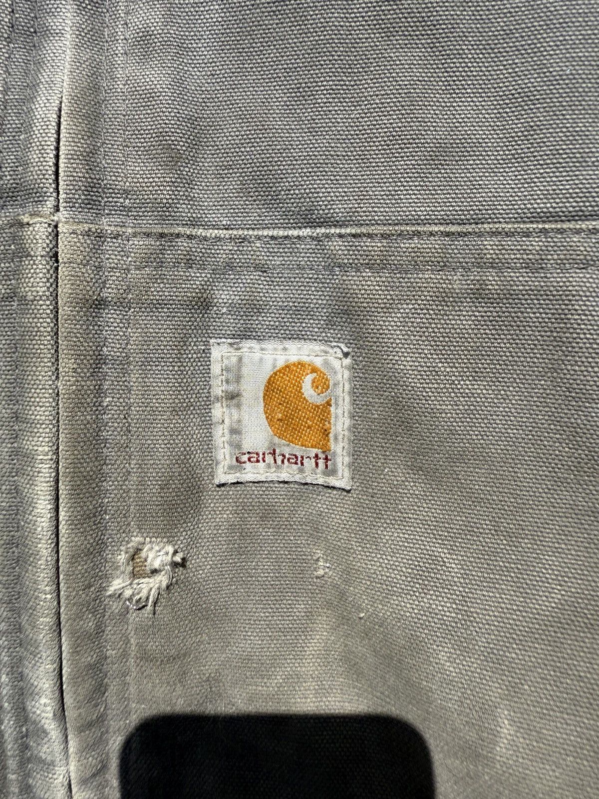 Carhartt Vintage carhartt hooded jacked grey size XL Size US XL / EU 56 / 4 - 3 Thumbnail