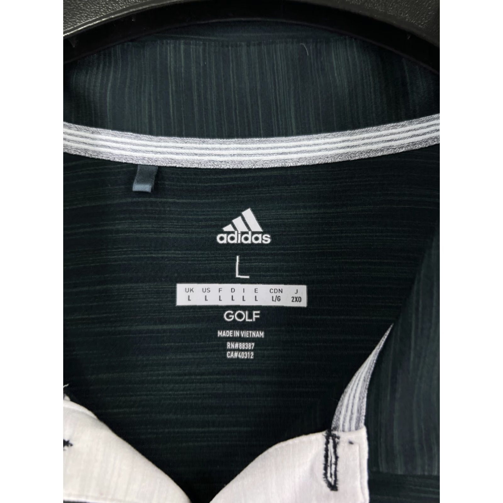 Adidas adidas Golf Polo Shirt Mens L Gray Black 100% Polyester Polo Golf Size US L / EU 52-54 / 3 - 3 Thumbnail