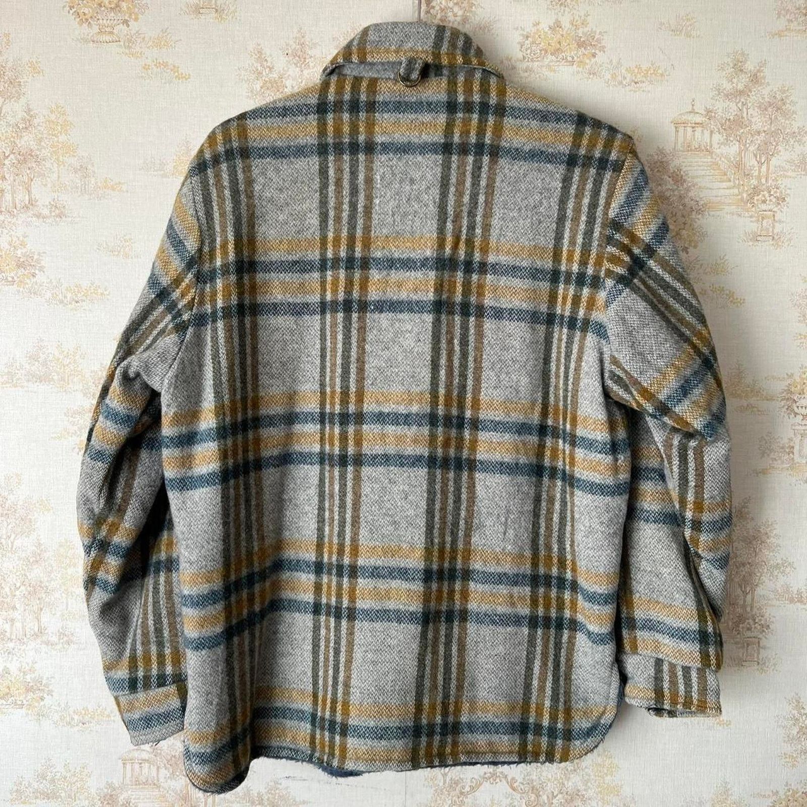 Vintage Distressed 70s Peters Wool CPO Jacket | Shadow Plaid | M Size US M / EU 48-50 / 2 - 6 Thumbnail