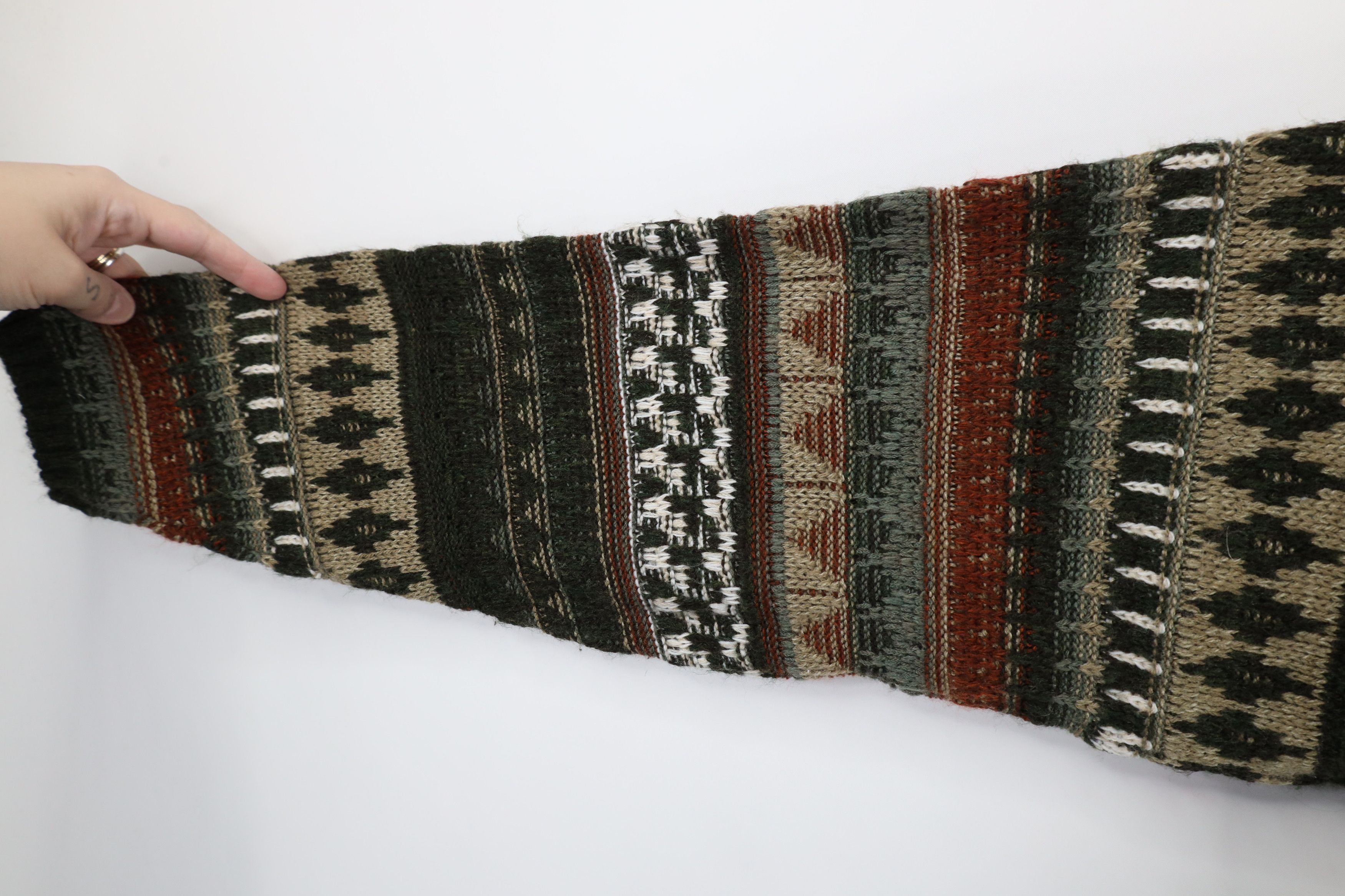 Vintage Vintage 90s Streetwear Fair Isle Marled Knit Sweater USA Size US L / EU 52-54 / 3 - 6 Thumbnail