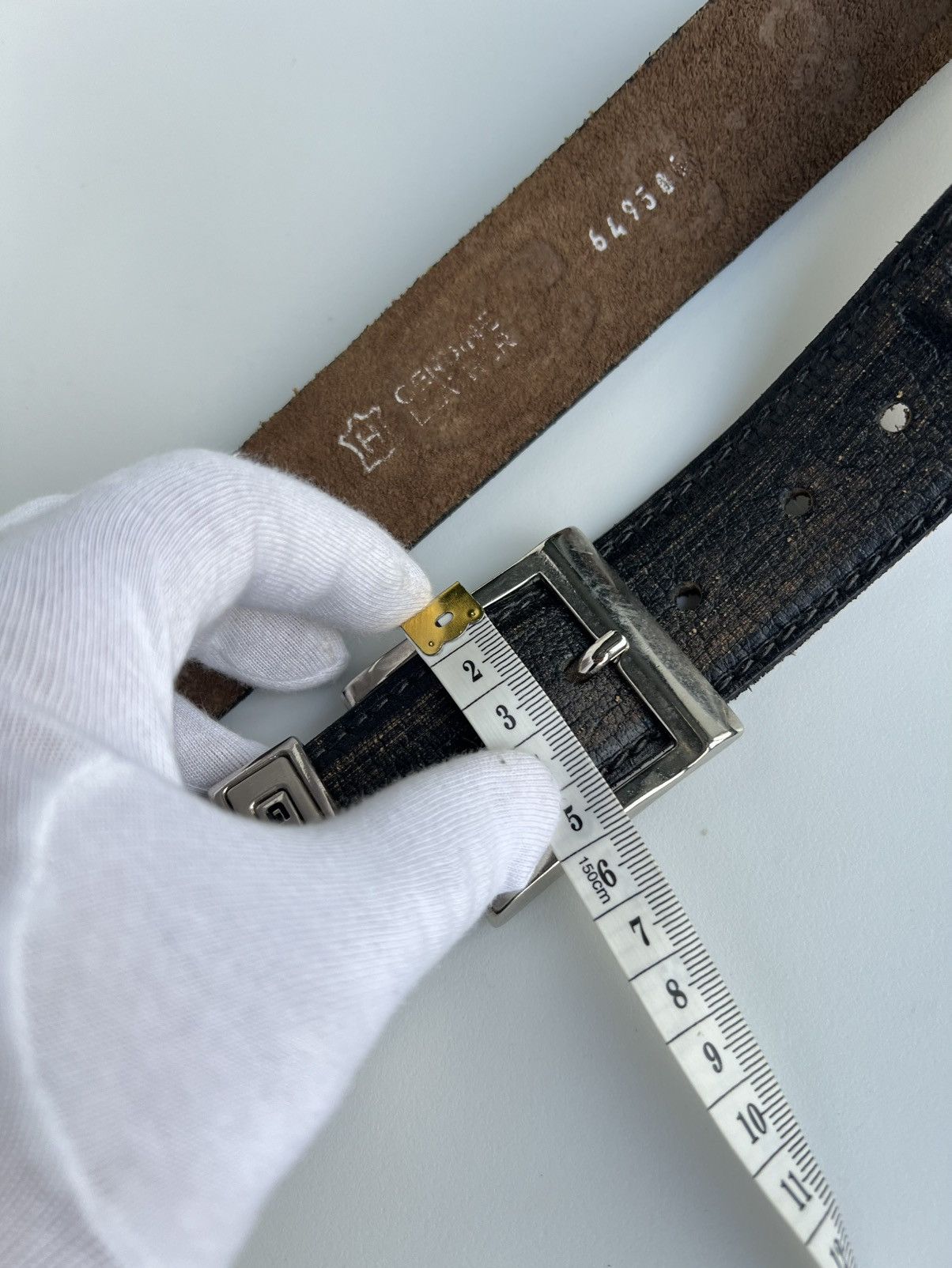 G-Star G-STAR Leather Belt – Distressed Black – Size ~XL (119.5 cm) Size ONE SIZE - 19 Thumbnail
