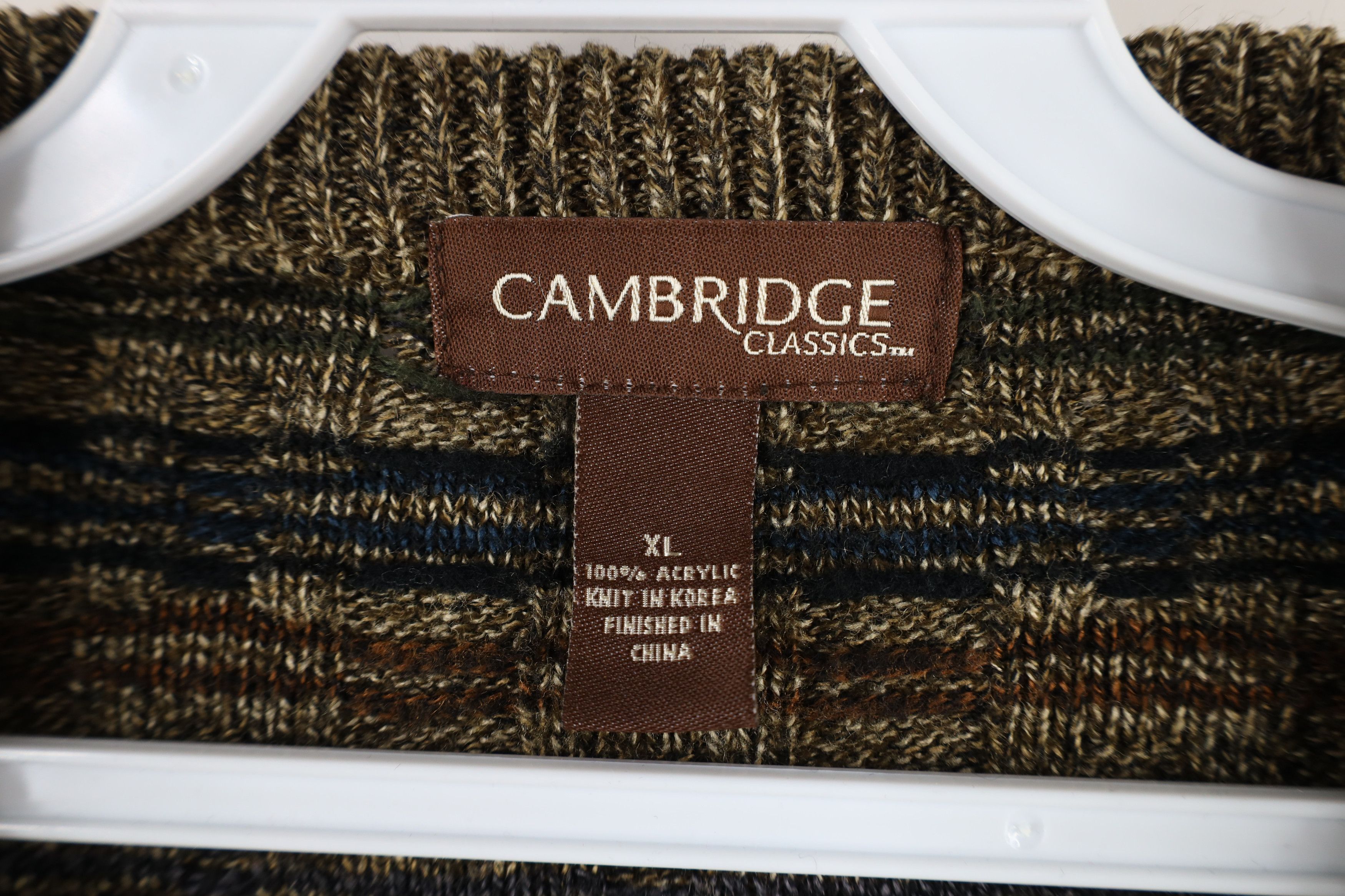 Vintage Vintage 90s Coogi Style Cross Weave Knit Crewneck Sweater Size US XL / EU 56 / 4 - 4 Thumbnail