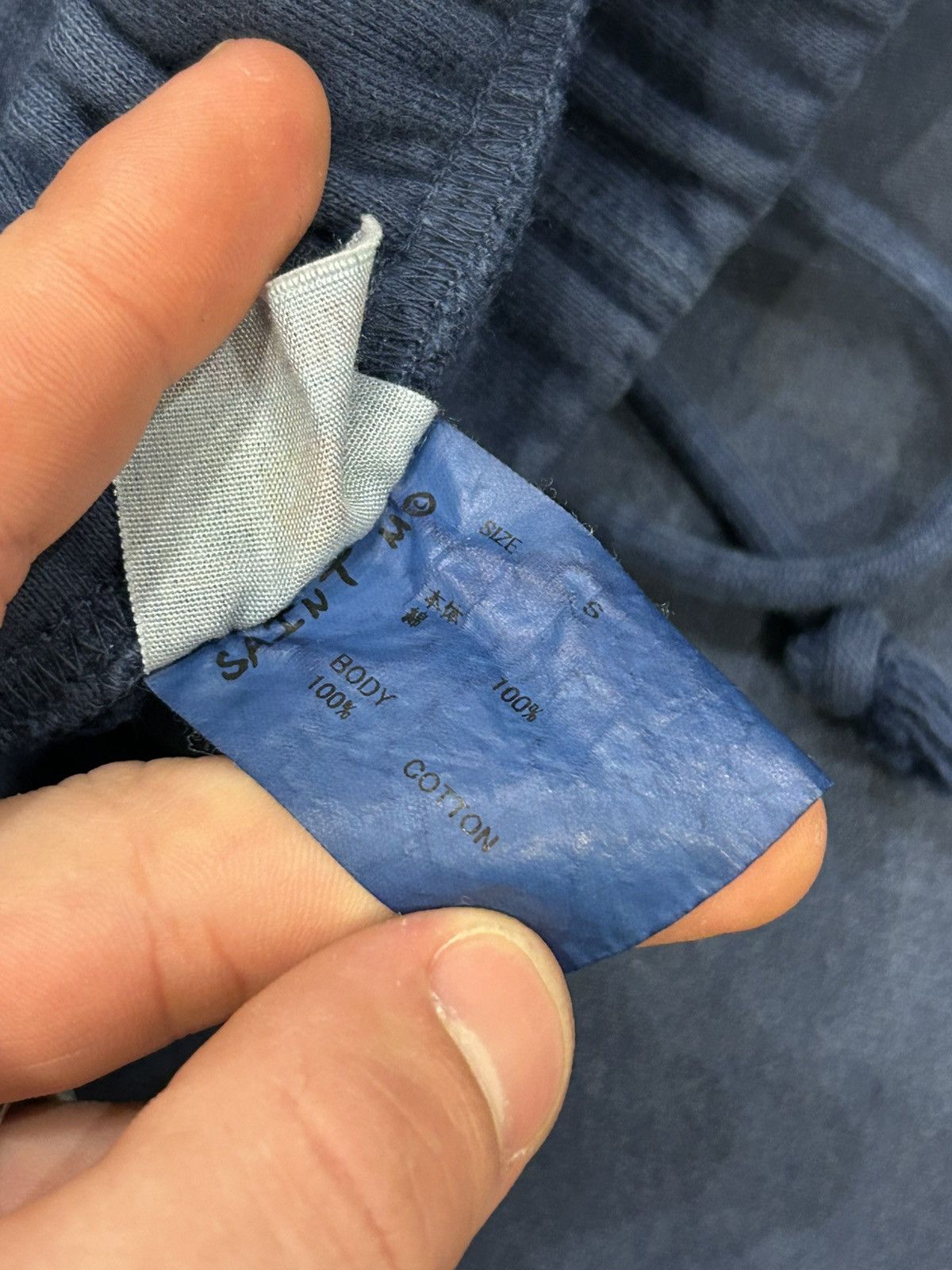 Saint Michael Saint Michael Angel Of Death Sweatpants - Blue Size US 30 / EU 46 - 4 Thumbnail